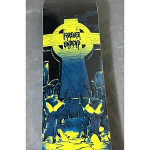 Creature Forever Undead Skateboard Blue Stain Deck 8 By 31.5 ATV Mold Concave
